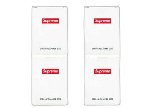 Supreme Shower Cap 4x Lot SS19 Season Gift White/Red