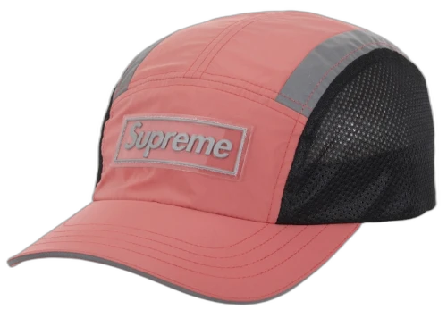 Supreme Side Mesh Camp Cap Coral