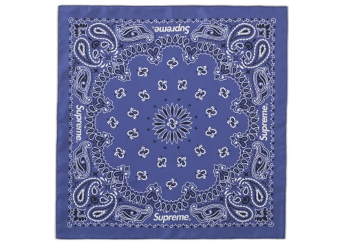 Supreme Silk Bandana Blue