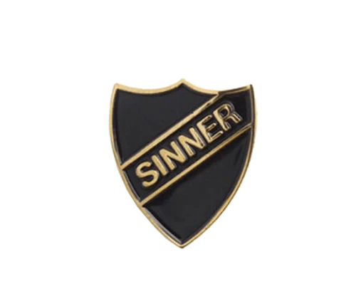 Supreme Sinner Pin Gold