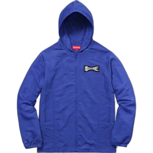 Supreme Skew Hooded Nylon Jacket Royal