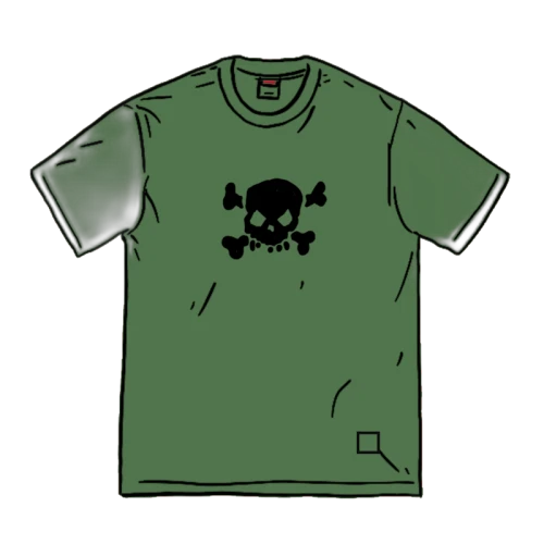 Supreme Skull S/S Top Olive