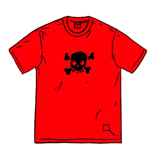Supreme Skull S/S Top Red
