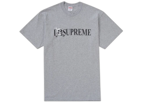 Supreme Skull Tee Heather Grey
