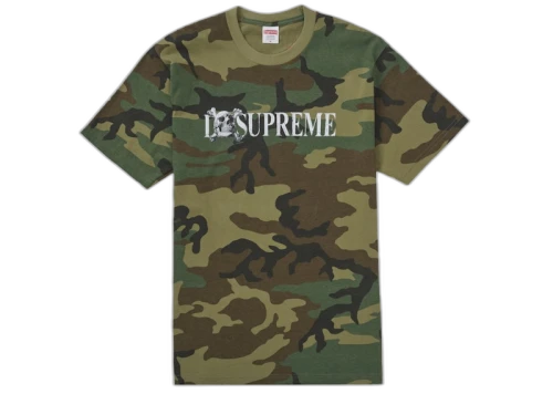 Supreme Skull Tee Woodland Camo