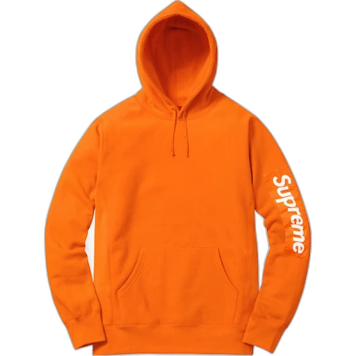Supreme Sleeve Patch Hooded Sweatshirt Orange