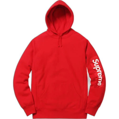 Supreme Sleeve Patch Hooded Sweatshirt Red