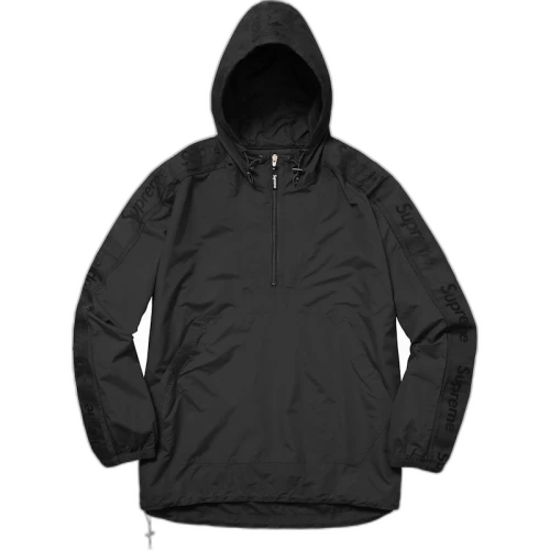 Supreme Sleeve Tape Anorak Black