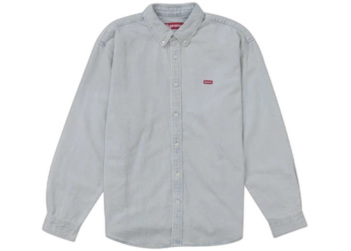 Supreme Small Box Denim Shirt (FW25) Light Indigo
