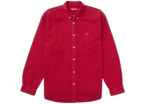 Supreme Small Box Denim Shirt (FW25) Red