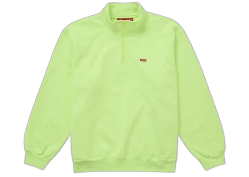 Supreme Small Box Half Zip Pullover Bright Green