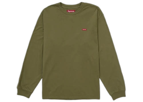 Supreme Small Box L/S Tee (SS25) Washed Olive