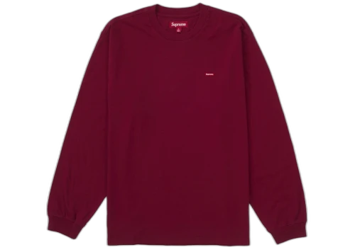 Supreme Small Box L/S Tee (SS25) Cardinal
