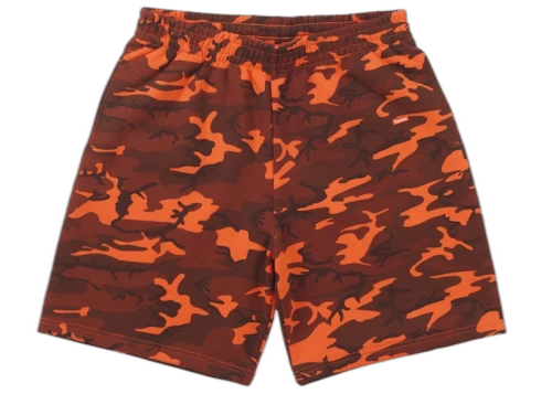 Supreme Small Box Sweatshort (SS25) Bright Orange Camo