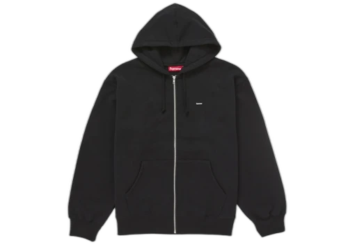 Supreme Small Box Zip Up Hooded Sweatshirt (SS25) Black