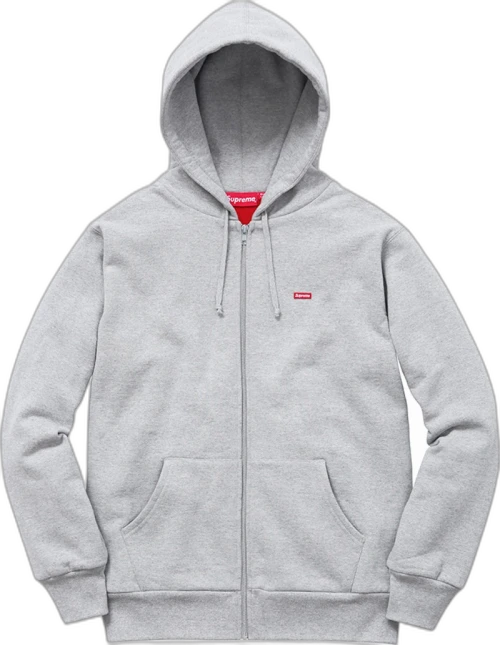 Supreme Small Box Zip Up Sweat Grey