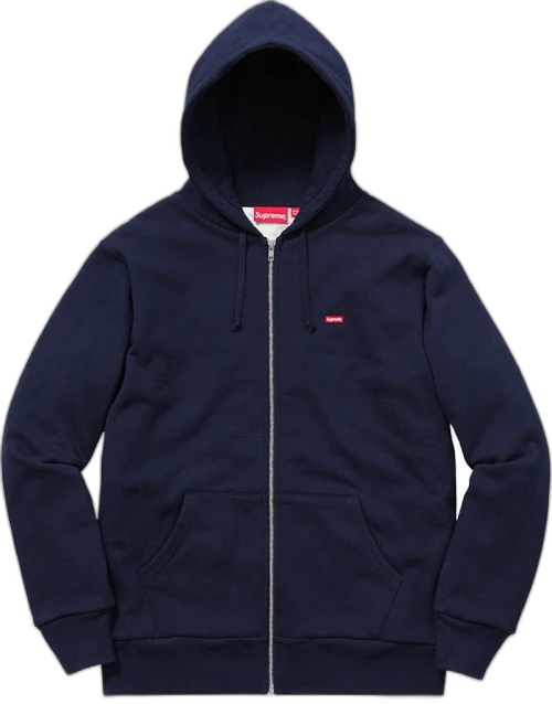 Supreme Small Box Zip Up Sweat Navy
