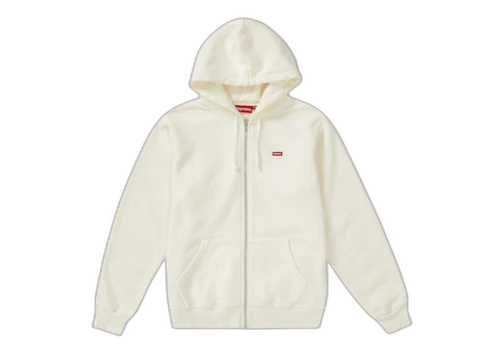 Supreme Small Box Zip Up Sweatshirt (SS19) White