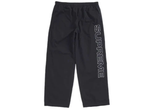 Supreme Spellout Embroidered Ripstop Track Pant Black