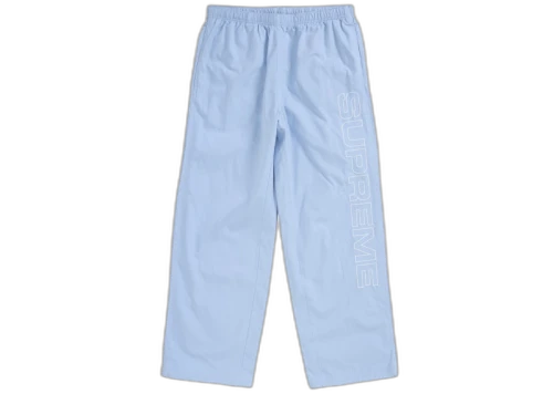 Supreme Spellout Embroidered Ripstop Track Pant Blue