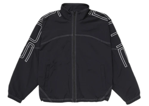 Supreme Spellout Embroidered Track Jacket (SS25) Black