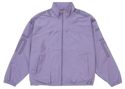 Supreme Spellout Embroidered Track Jacket (SS25) Dusty Purple