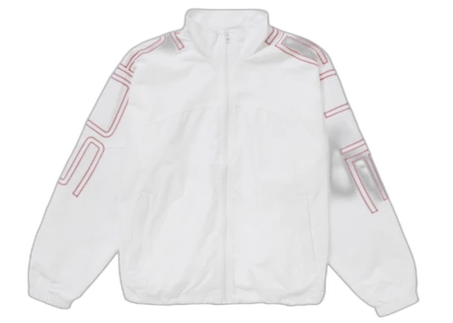 Supreme Spellout Embroidered Track Jacket (SS25) White