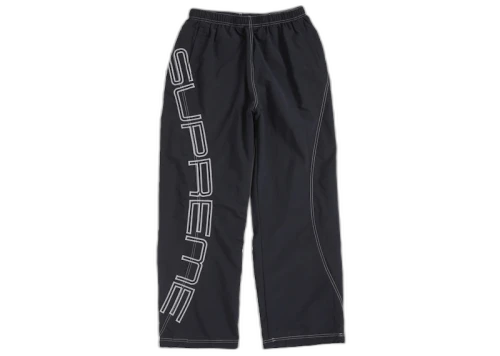 Supreme Spellout Embroidered Track Pant (SS25) Black