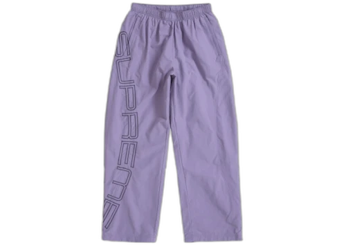 Supreme Spellout Embroidered Track Pant (SS25) Dusty Purple