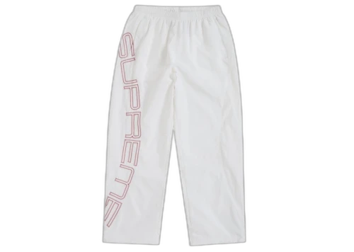 Supreme Spellout Embroidered Track Pant (SS25) Ivory