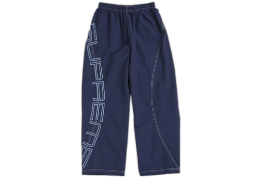 Supreme Spellout Embroidered Track Pant (SS25) Navy