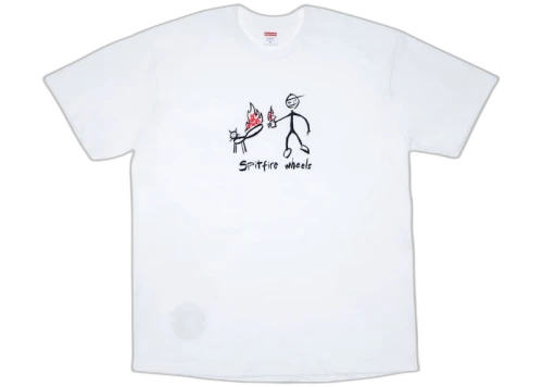 Supreme Spitfire Cat T-Shirt White