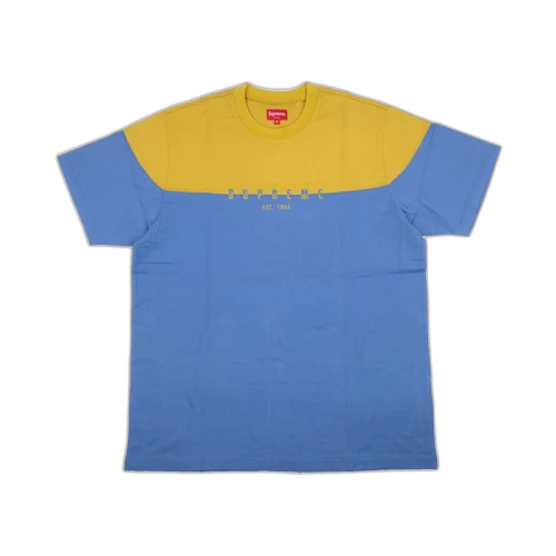 Supreme Split Logo S/S Top Periwinkle