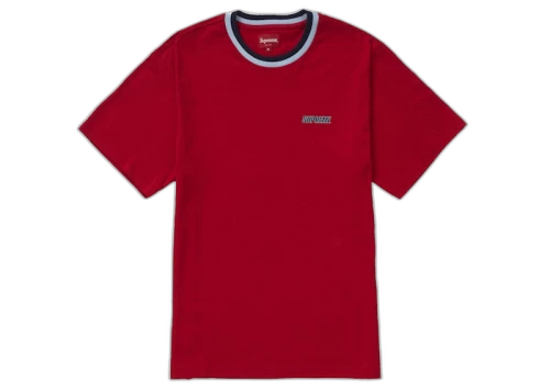 Supreme Split Rib S/S Top Red