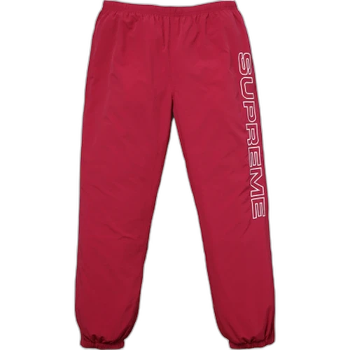 Supreme Split Track Pant Red