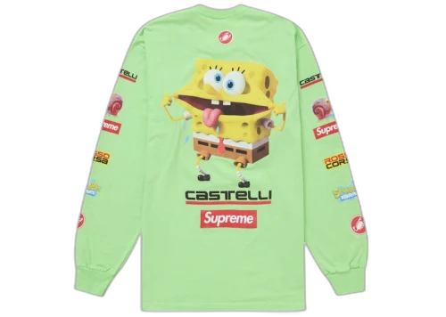Supreme SpongeBob/Castelli Racing L/S Tee Green
