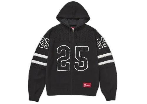 Supreme Sport Zip Up Hooded Sweater (FW25) Black