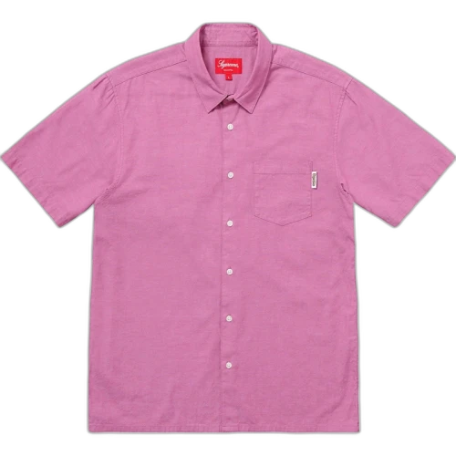 Supreme S/S Oxford Shirt Pink