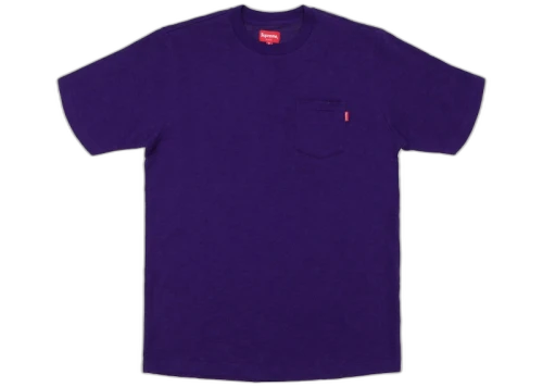 Supreme S/S Pocket Tee Heather Dark Purple