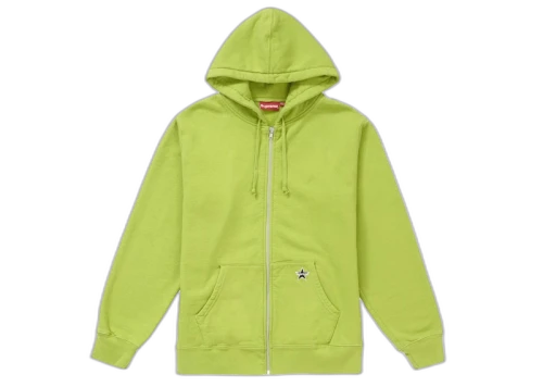 Supreme Star Zip Up Sweatshirt Lime