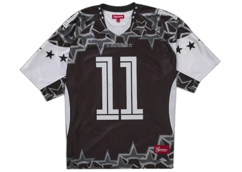 Supreme Stars Football Jersey Black
