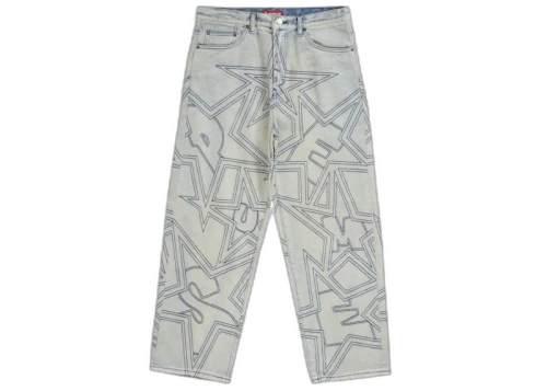 Supreme Stars Topstitch Baggy Jean Dirty