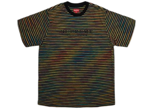 Supreme Static Stripe Top Black