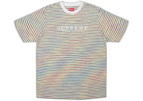 Supreme Static Stripe Top White