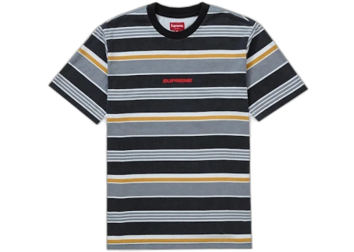 Supreme Stripe S/S Top Black