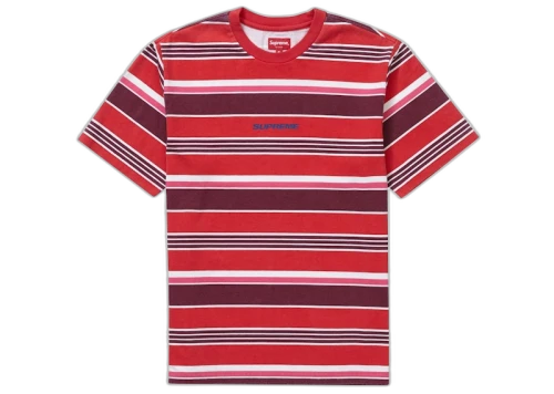 Supreme Stripe S/S Top Red