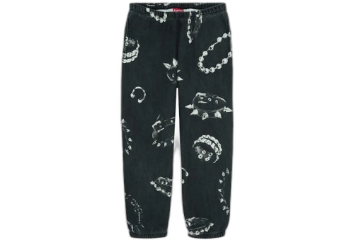 Supreme Studded Collars Sweatpant Black