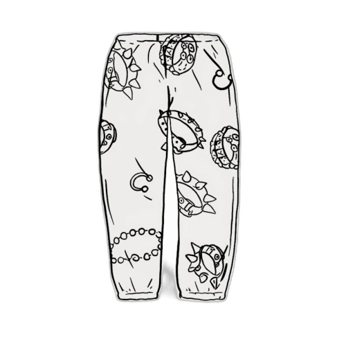 Supreme Studded Collars Sweatpant White