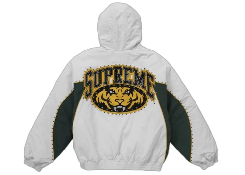 Supreme Studded Stadium Jacket White