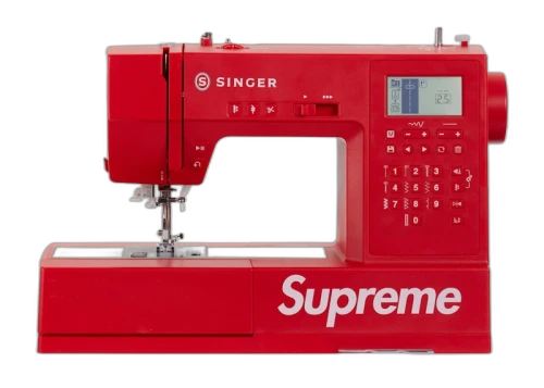 Supreme SINGER SP68 Computerized Sewing Machine (UK Plug) Red